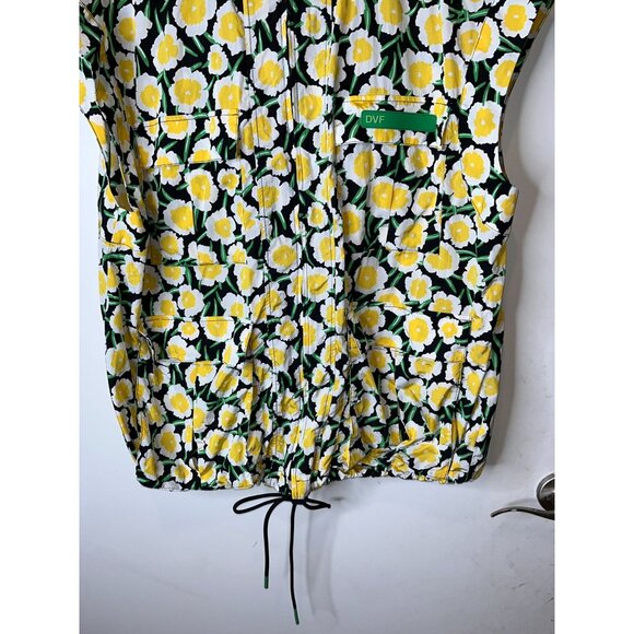 NWT Diane Von Furstenburg X Target Packable Nylon Yellow Hooded Vest Size Large - Picture 4 of 11